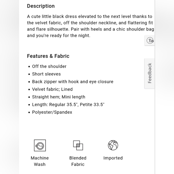 Express Velvet Off The Shoulder Mini Fit And Flare Dress - Picture 7 of 7